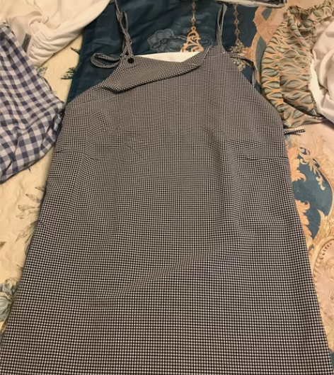 全新吊带连衣裙，学生裙，千鸟格。M码。 感...