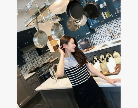 短裙2017新款短款学院风套头条纹圆领短袖...