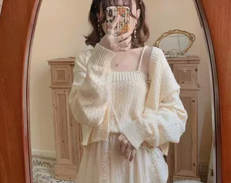 夏季甜美温柔风系带蝴蝶结吊带连衣裙女学生宽...