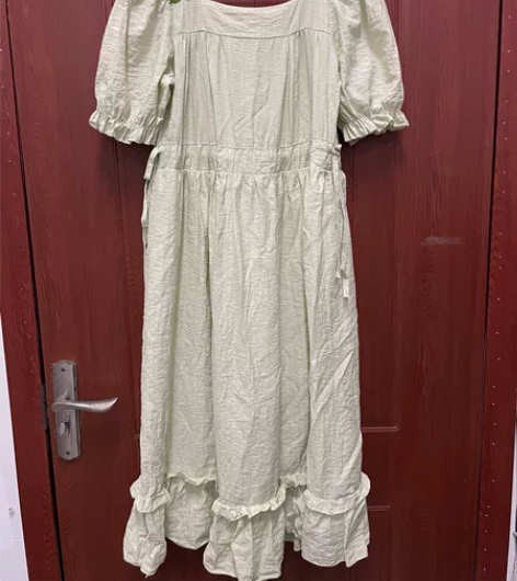 超仙森系裙中长款韩版宽松收腰显瘦小清新女学...