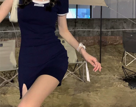 纯欲蝴蝶结连衣裙夏季新款性感短裙甜辣妹小个...