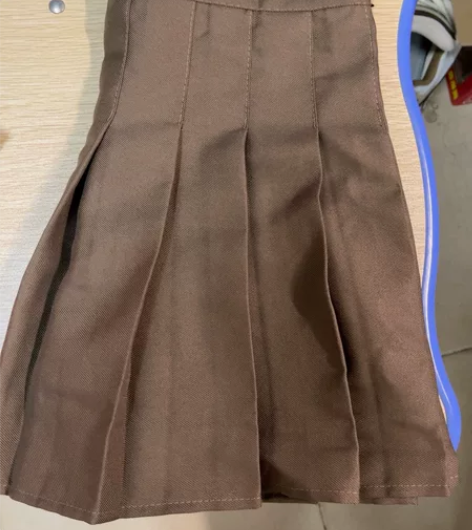 咖色百褶裙 有内衬 m码 腰围64-68 ...