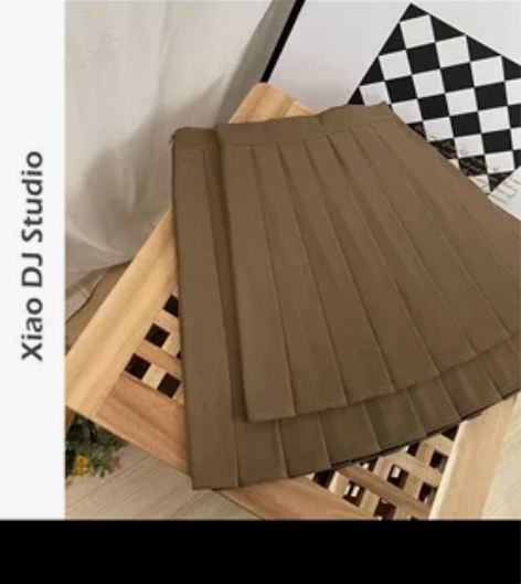 棕色百褶裙s码 感兴趣的话点“我想要”和我...