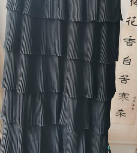 黑色蛋糕裙，纱质，M码，全新出售，包邮到家...