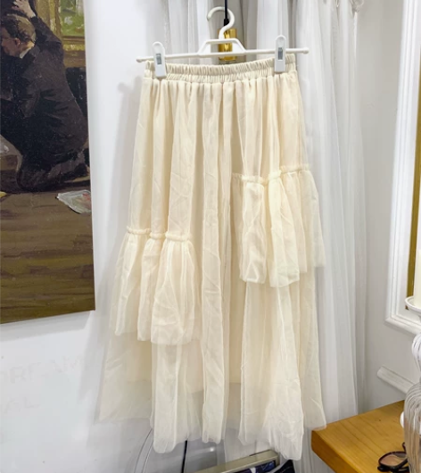 网纱裙仙女裙蓬松蛋糕裙半裙长裙，穿过一次好...