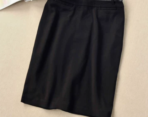 外贸原欧美OL风  高腰后开叉铅笔裙女…颜...