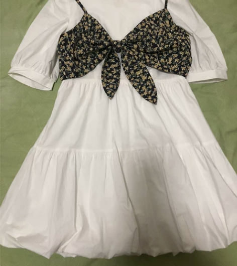 美丽穿 两件套花苞裙 m码 全新吊牌没拆 ...