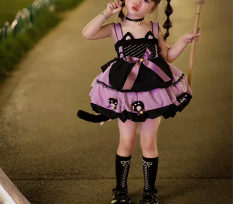 可预订瑶池仙女，万圣节喵喵喵花苞裙+衬衫，...