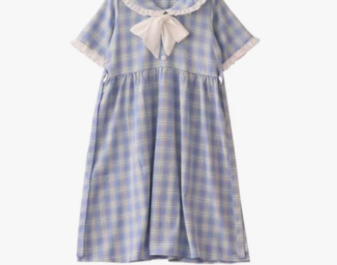 DuForm自制夏季日系元气少女学院风海军...