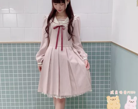 咸鱼家 sc日本日系秋 新 少女海军领学院...