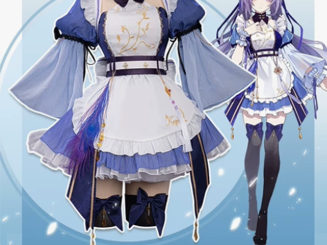 (出租)悠窝窝刻晴女仆大全套 衣服L全套(...