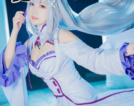 漫路人艾米莉亚cos服 包含上衣，裙子，假...