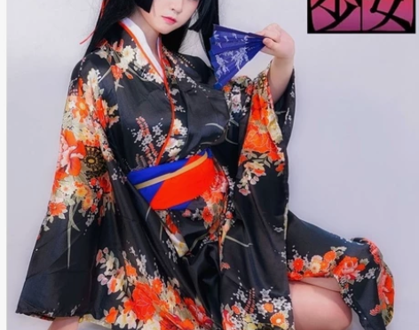 地狱少女 阎魔爱 cos 和服 m码，挺新...