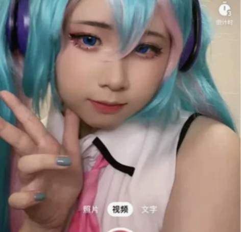 初音未来 生日猫耳耳机手办cos xl码，...