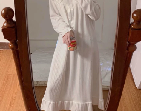 宫廷公主风温柔睡裙27.9元 牛奶丝面料很...