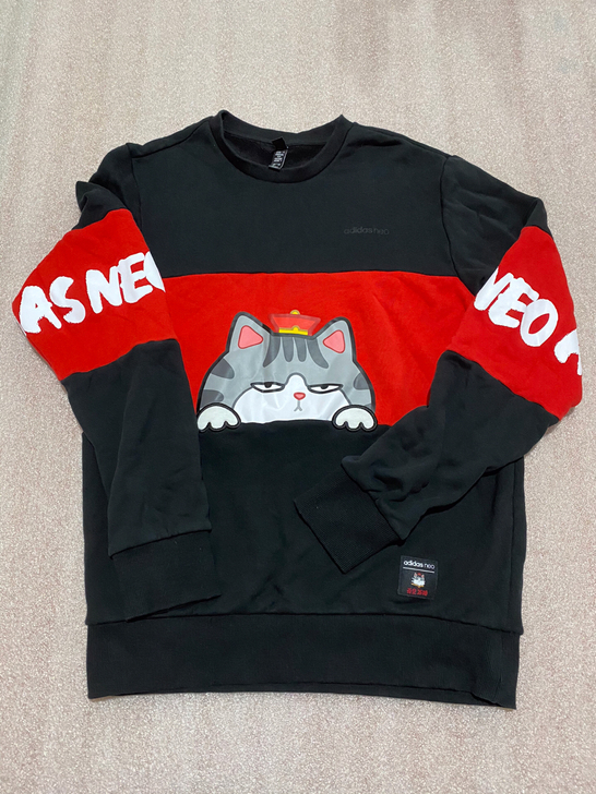 阿迪达斯GP5760吾皇万睡联名男款运动帽衫