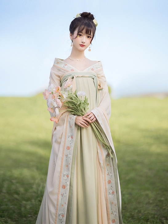 池夏 游园惊梦:闻袖香 南北朝大袖襦齐胸齐...