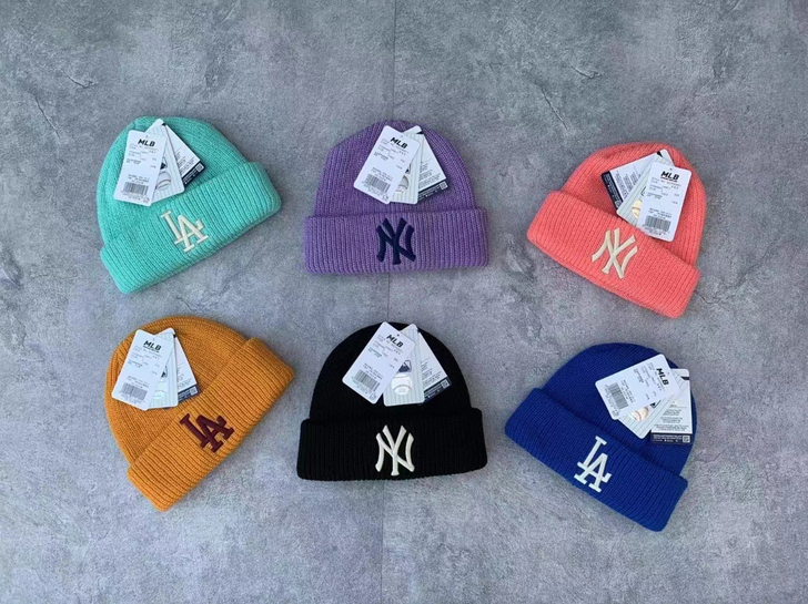 正品MLB针织冷帽/毛线帽