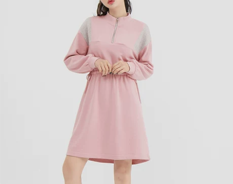 韩都衣舍气质收腰休闲连衣裙 感兴趣的话点“...