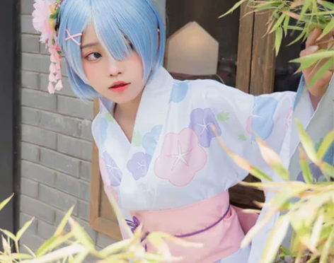 猫老师蕾姆cosplay服女装拉姆和服浴衣...