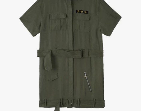 【七夕价】DAZZLE 地素 夏装新款 军...