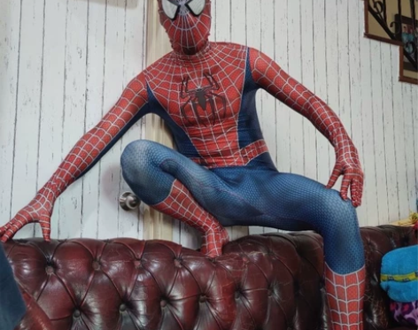 万圣节蜘蛛侠雷米托尼紧身衣漫威超级英雄Co...