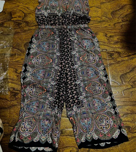 民族风纯棉连体裤 古着店入的冲动消费 料子...