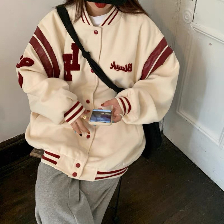 全新 秋款棒球外套 黑白两色