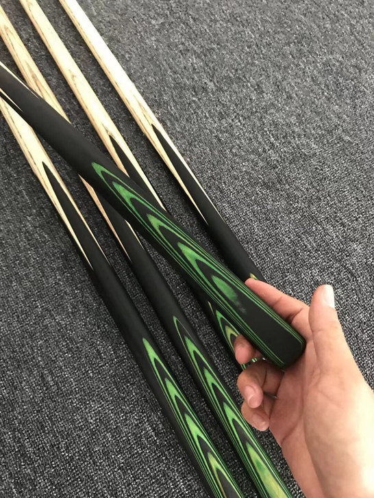 精品一体通杆免漆台球杆小头斯诺克英式桌球中...