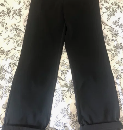 女黑色拖地长裤165 休闲宽松飘逸显腿长。...