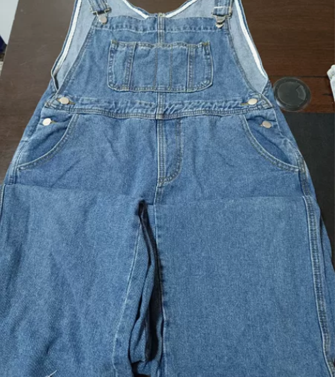 牛仔背带裤，适合130-150斤，大码牛仔...