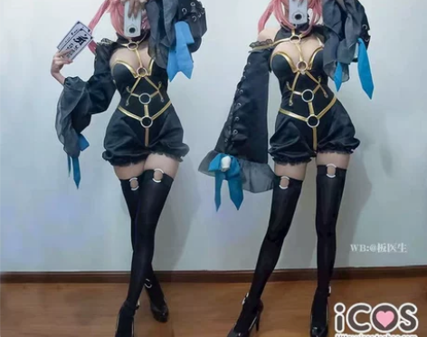 ICOS玉藻前fgo漆黑魔术服拘束服大全套...