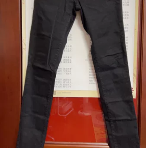 线下门店购入优衣库高弹力牛仔裤韩版小脚裤显...