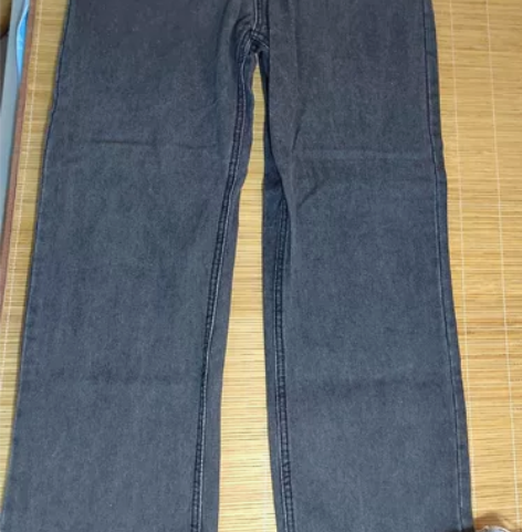 高腰阔腿牛仔裤29.99包邮，两条49.9...