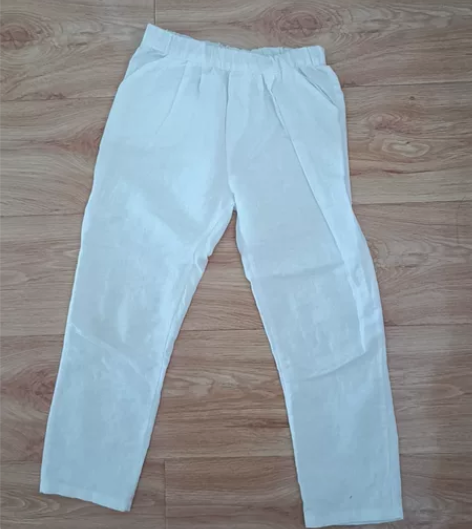 棉麻裤，140码，9成新，仅过水一次 感兴...