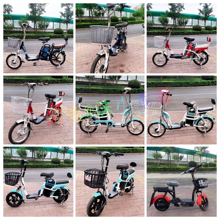 二手助力车锂电池爱玛台铃雅迪代步车小型电动...