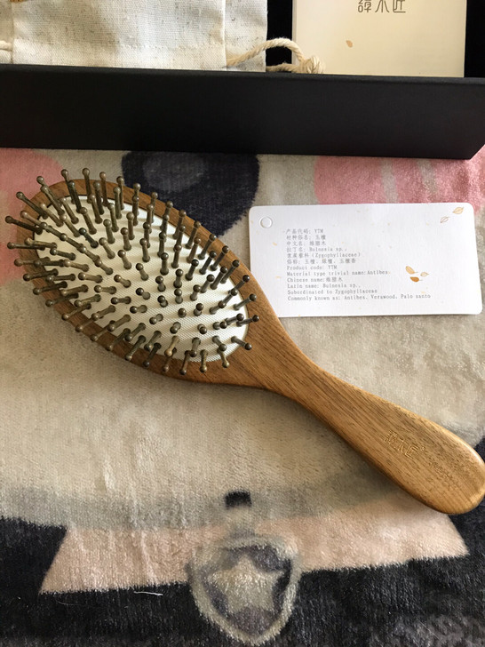 谭木匠 玉檀木护发1-3 全新 气垫梳