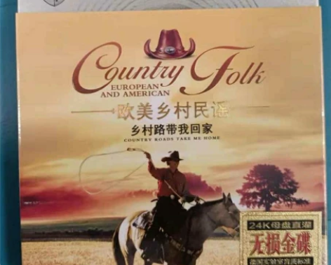 美国乡村民谣欧美英文经典歌曲3cd碟片包邮...