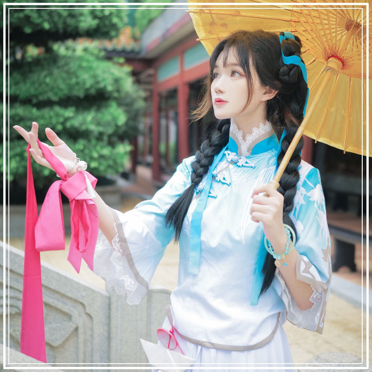 西施cos服诗语江南少女cos