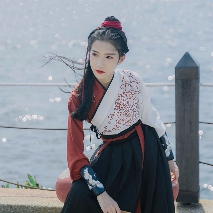 天师汉服改良超仙中国风学生武侠齐腰襦裙古装...