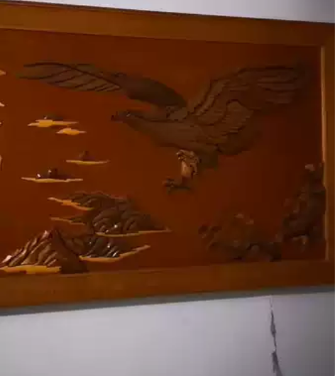 保存了30年的木雕版画，品相完好 长120...
