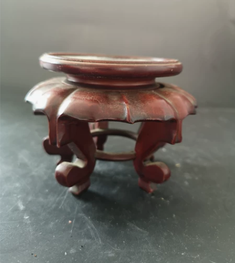 日本回流木雕底座摆件，尺寸高7.5宽10....