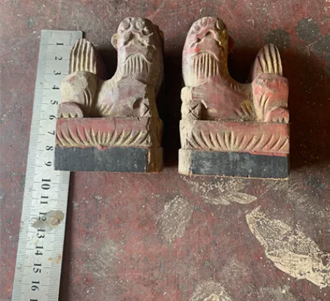 木雕一对，有看重的尽快下单，以先付款先得，...