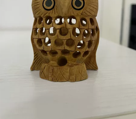 印度斋浦尔人肉背的木雕饰品猫头鹰 感兴趣的...
