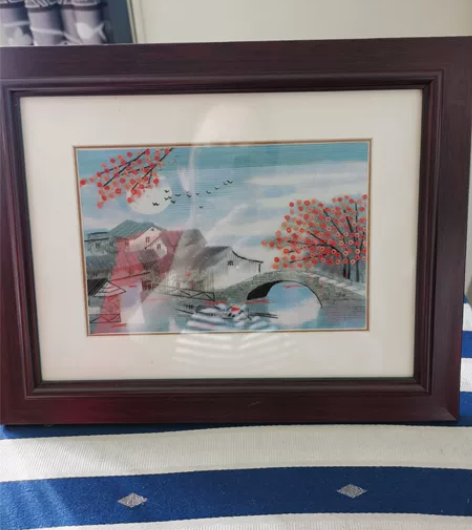 全新布贴画布贴画，很雅致。 感兴趣的话点“...