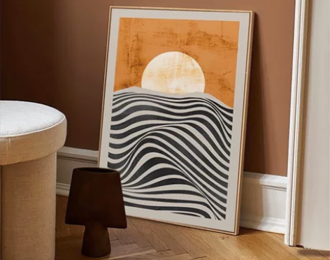 【真的很好看】北欧装饰画摆画马蒂斯日出抽象...