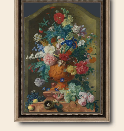 【低价冲量】世界名作《瓶中画》装饰画玄关古...