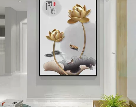 招财入户玄关装饰画走廊过道挂画现代简约客厅...