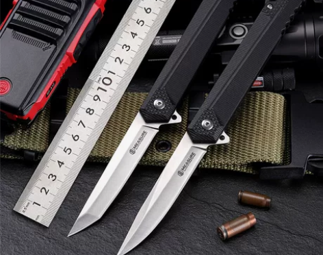刀具防身冷兵器户外生存刀折叠刀钨钢轴承锋利...