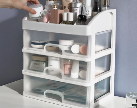 【四层14.9元全新包邮】抽屉式桌面收纳盒...